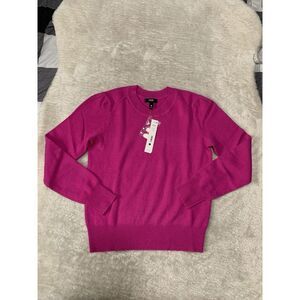 New‎ Aqua Cashmere Womens Wildsberry Pullover Long Sleeve Sweatshirt Medium $188